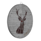 Spuitdoekje op witte dartboard dartbord (Voorkant Links)