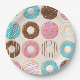 Spuitend Geluk Baby Shower Donut Papieren Borden Bordje