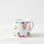 Spuitende inktvis espresso kop (Voorkant rechts)