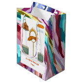 Spuitende inktvis medium cadeauzakje (Voorkant Gekanteld)