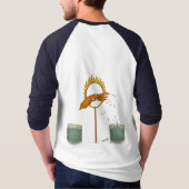 Spuitende inktvis t-shirt (Achterkant)