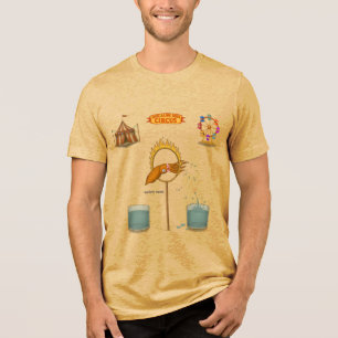Spuitende inktvis Tri-Blend shirt