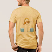 Spuitende inktvis Tri-Blend shirt (Achterkant)