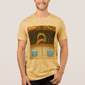 Spuitende inktvis Tri-Blend shirt (Voorkant)