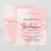 Spuitende partij met zwarte roze satijnzijde (Voorkant / Achterkant)