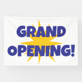 Spuitende Ster Grand Opening Banner (Horizontaal)