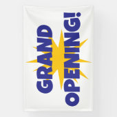 Spuitende Ster Grand Opening Banner (Verticaal)