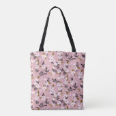 Spuitenkers bloesem roze tote bag (Achterkant)