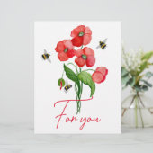 Spuitenmakersbloem en hommels briefhoofd (Staand voorkant)