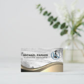 Spuitfles en -doos visitekaartje (Staand voorkant)