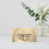 Spuitfles | Goudborstel | Reiniging Visitekaartje (Staand voorkant)