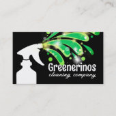 Spuitfles splash groen Natuurlijke huis schoonmake Visitekaartje (Voorkant)