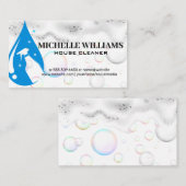 Spuitfles Water Drop Logo | Zeepbellen Visitekaartje (Voorkant / Achterkant)