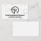 spuitfles | Zeepbellen | Reinigingsmiddelen Visitekaartje (Voorkant / Achterkant)