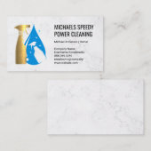 Spuitflessen | schoonmaken van het huis | dienstme visitekaartje (Voorkant / Achterkant)