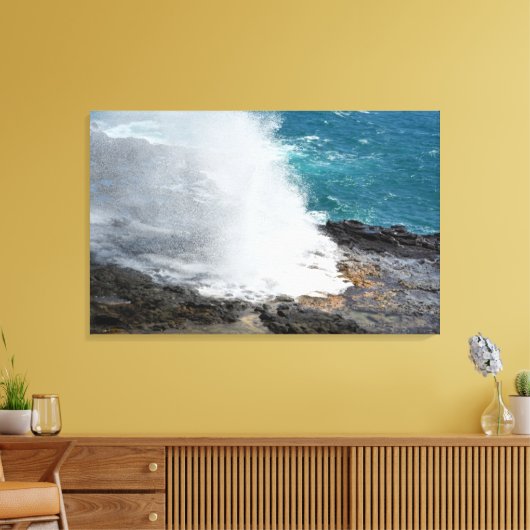 spuithoorn canvas afdruk (Insitu (Woonkamer))