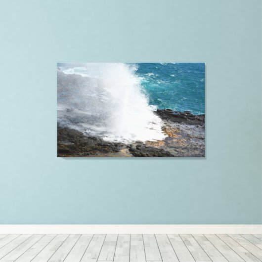 spuithoorn canvas afdruk (Insitu (Houten vloer))