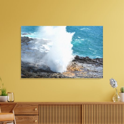 spuithoorn canvas afdruk (Insitu (Woonkamer))