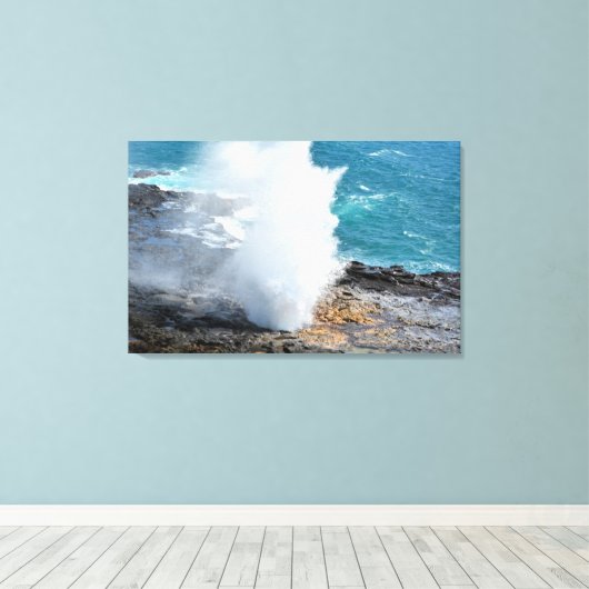 spuithoorn canvas afdruk (Insitu (Houten vloer))