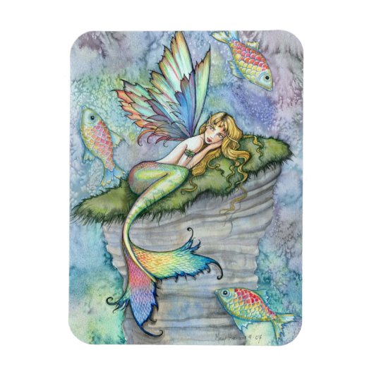 Spuitkarp mermaid Vinyl Magnet Magneet (Verticaal)