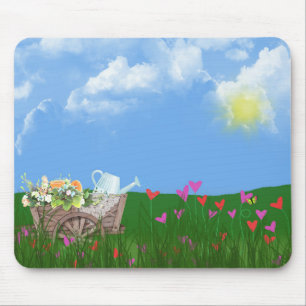 spuitkever op de kruiwagen muismat