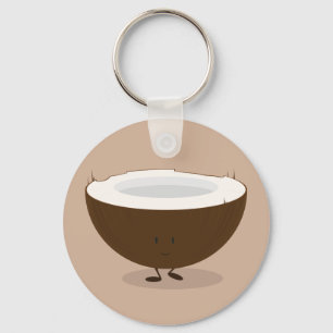 Spuitkokosnoot Sleutelhanger