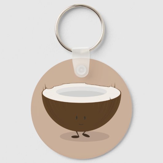 Spuitkokosnoot Sleutelhanger (Voorkant)