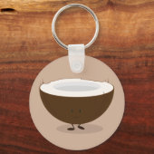 Spuitkokosnoot Sleutelhanger (Voorkant)