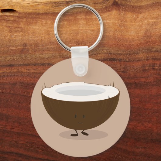 Spuitkokosnoot Sleutelhanger (Voorkant)