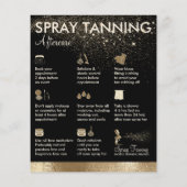 Spuitlooiing Bronze body Paint Aftercare Tips Flyer (Achterkant)