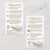 Spuitlooiing voor na de instructies voor de zorggi visitekaartje (Voorkant / Achterkant)