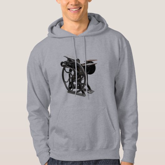 spuitmachine mannen hoed hoodie (Voorkant)