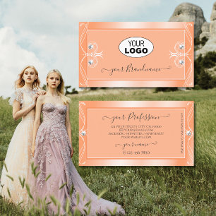 Spuitpekeldiamanten met  Logo Visitekaartje