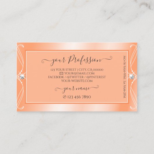 Spuitpekeldiamanten met  Logo Visitekaartje (Achterkant)