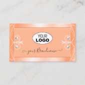 Spuitpekeldiamanten met  Logo Visitekaartje (Voorkant)