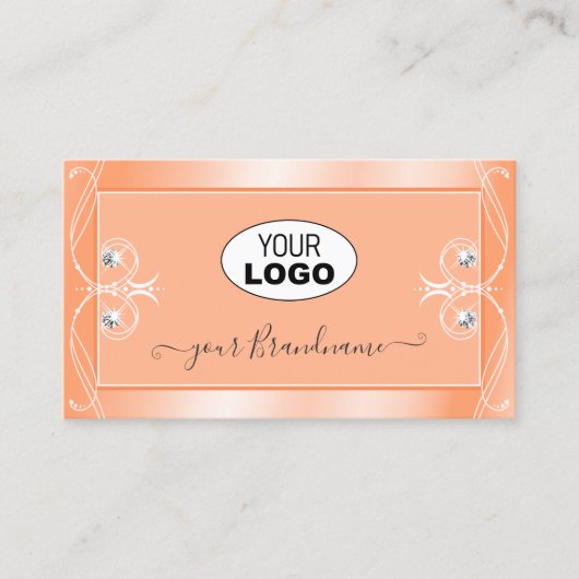 Spuitpekeldiamanten met  Logo Visitekaartje (Voorkant)