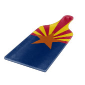 Spuitplaat van glas met vlag van Arizona Snijplank (Hoek)