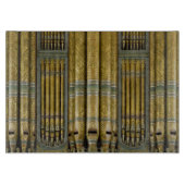 Spuitplaat van groene en gouden pijpen snijplank (Voorkant)