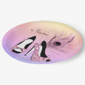 Spuitpompen voor spaarpjes, Fancy op maat Papieren Bordje (Gekanteld)