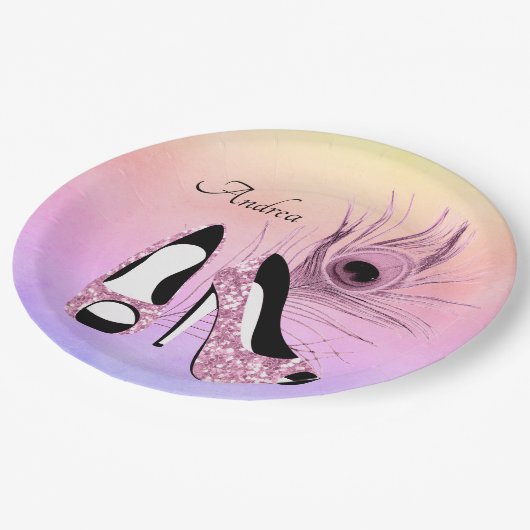 Spuitpompen voor spaarpjes, Fancy op maat Papieren Bordje (Gekanteld)