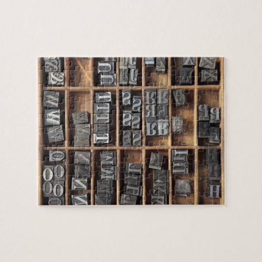 spuitpuzzel van het type letterdruk legpuzzel (Horizontaal)