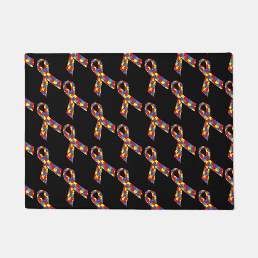 Spuitribbons vertakt patroon deurmat (Voorkant)