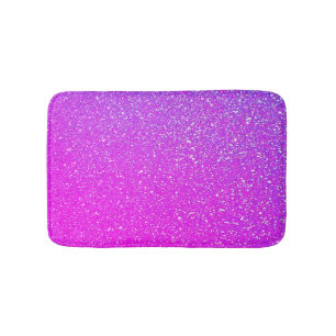 Spuitroze Paarse glitter ombre Colorful Cute Badmat