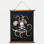 Spuitset Pirate Bride en Pirate Groom Hangend Wandkleed (Voorkant)
