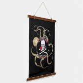 Spuitset Pirate Bride en Pirate Groom Hangend Wandkleed (Gebogen)