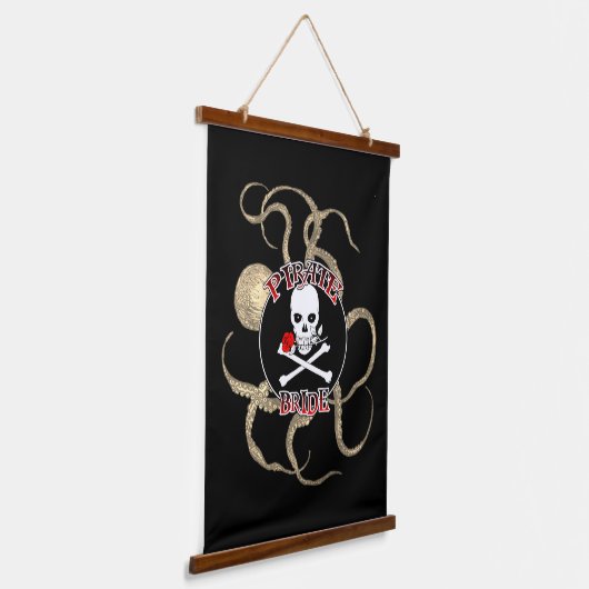 Spuitset Pirate Bride en Pirate Groom Hangend Wandkleed (Gebogen)