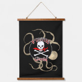 Spuitset Pirate Bride en Pirate Groom Hangend Wandkleed (Voorkant 2)