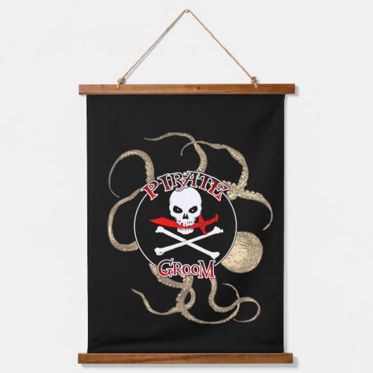 Spuitset Pirate Bride en Pirate Groom Hangend Wandkleed (Voorkant 2)