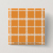 SpuitSinaasappel Vierkante Button 5,1 Cm (Voorkant)