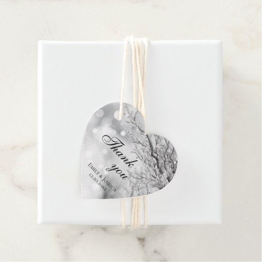 Spuitsnede en ijskoornbruiloft Hartelijk dank Bedankjes Labels (In situ)